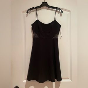 Black dress with lace size 2, Aidan Mattox